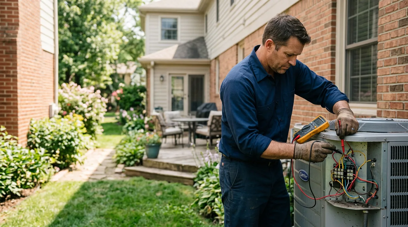 HVAC technician working near Elk Mountain, WY